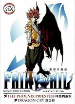Fairy Tail Movie 1 & 2 The Phoenix Priestess & Dragon Cry GOOD Ship From USA