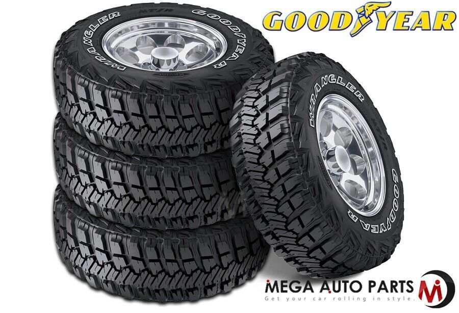 4 Goodyear Wrangler Mtr With Kevlar 37x1250r17lt 124q Mud Terrain