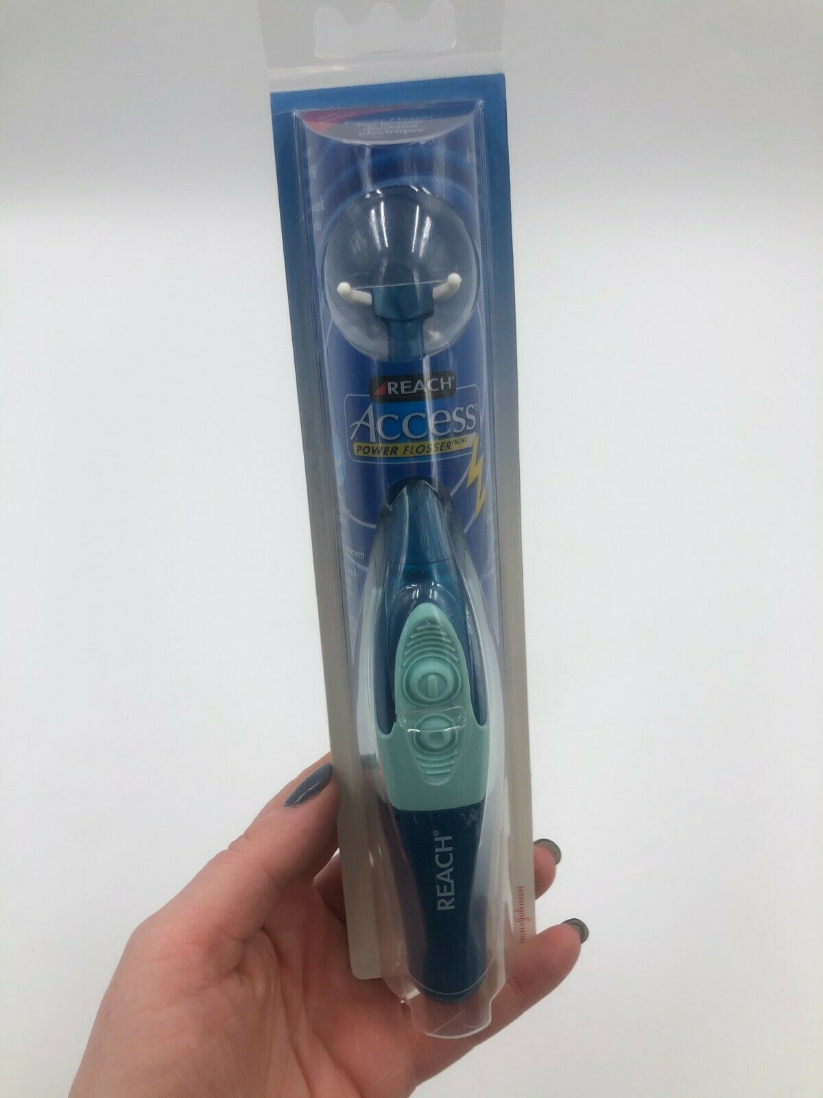 Reach Access Power Flosser Teal Green Blue Sealed Rare Discontinued 8