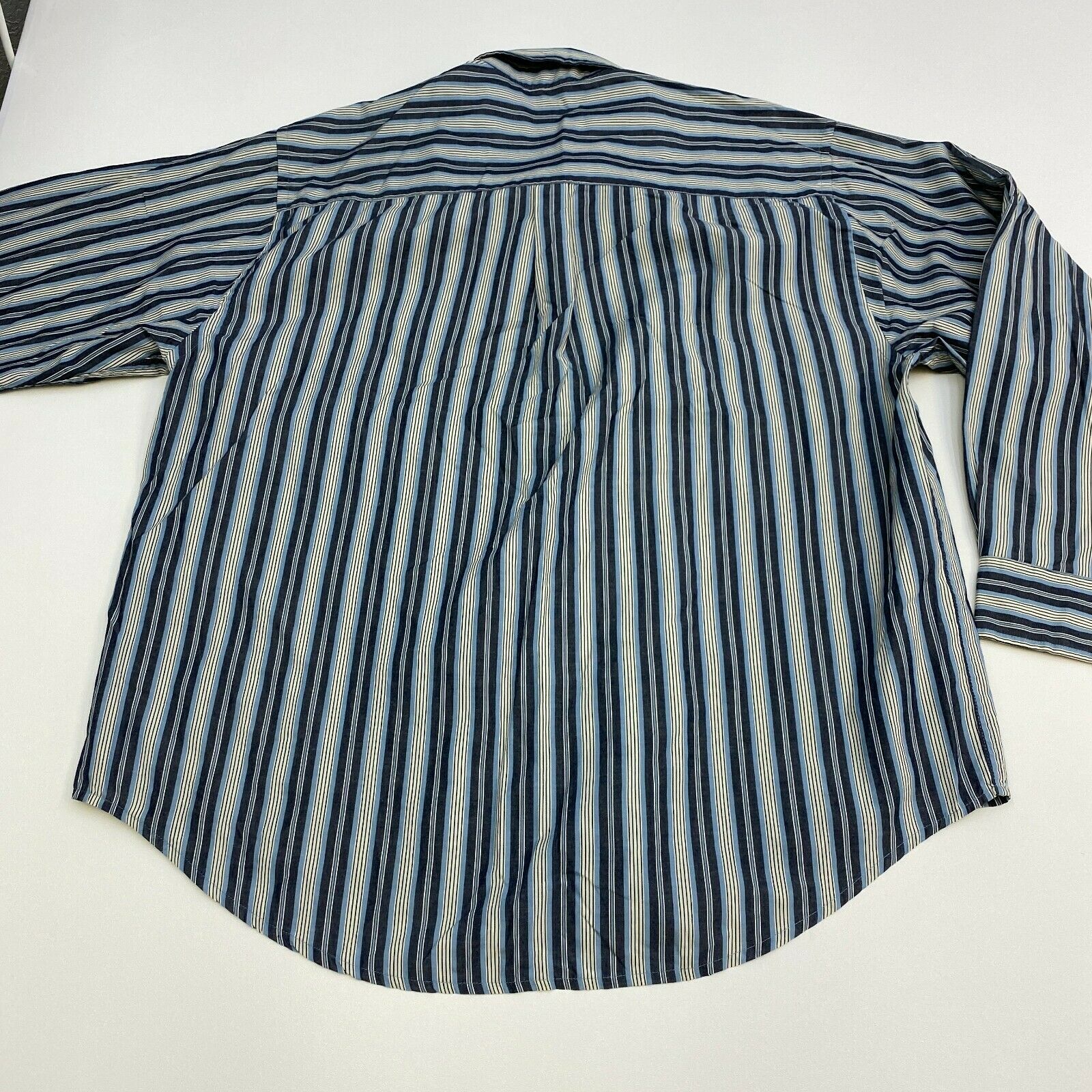 Puritan Button Up Shirt Mens XL Multicolor Stripe Wrinkle Free Long ...