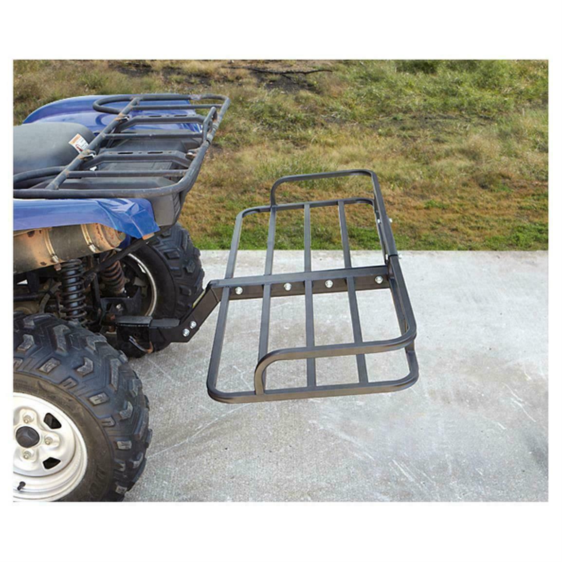 ATV Quad Cargo Carrier Rack Hitch Mount Receiver Honda Rancher Polaris