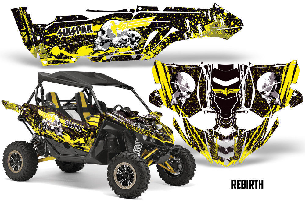 SIKSPAK Yamaha YXZ 1000R Side By Side Graphic Kit Decal UTV Wrap 15-18 ...