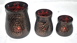 Hallmark Set of 3 Glass Tea Light Candle Holders with Faux Copper Finish - $34.99