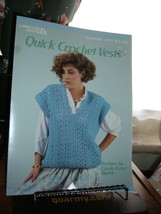Leisure arts Quick Crochet Vests 1986 booklet carol Rutter Tippett - $1.91