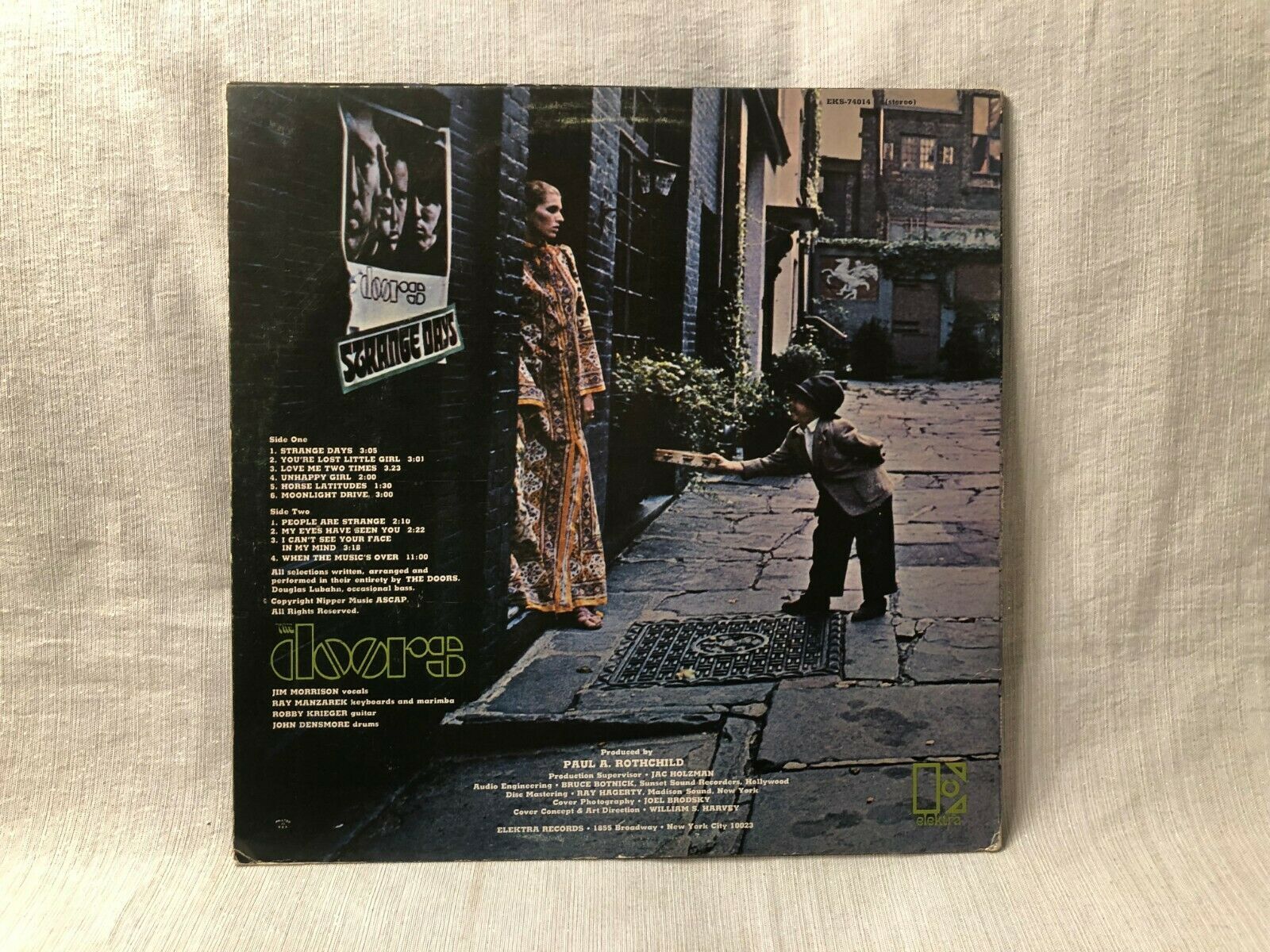 1967 The Doors Strange Days LP Vinyl Album Elektra ‎Records EKS74014