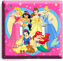 Disney Princess Kids Double Light Switch Cover Plate Snow White Girls Room Decor - $14.99