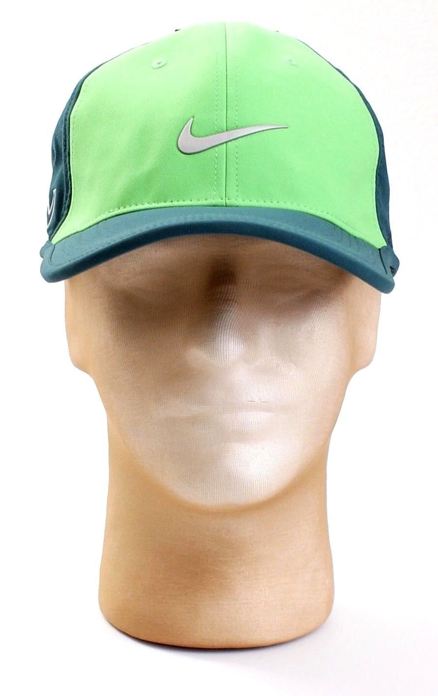 Nike Golf Dri Fit Green Ultralight Tour Cap Adjustable RZN Golf Cap Hat