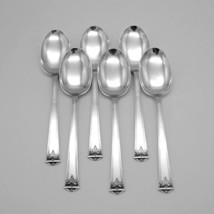 Trianon 6 Dessert Spoons Set International Sterling Silver 1921 No Mono - $462.83