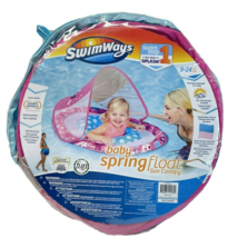 SwimWays Inflatable Infant Baby Spring Swimming Pool Float Sun Canopy 9-... - $18.25