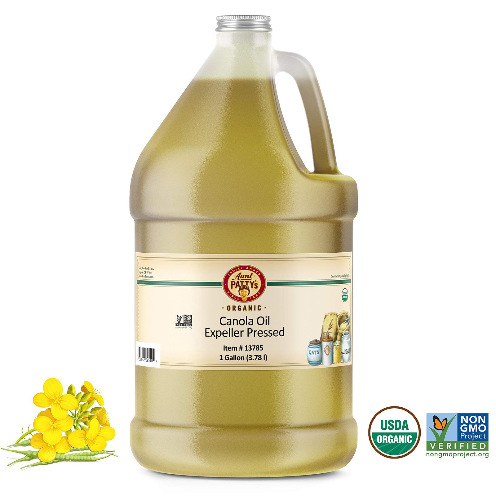 Aunt Patty's Organic Non Gmo Expeller Pressed Canola Oil, 128 Ounce 1