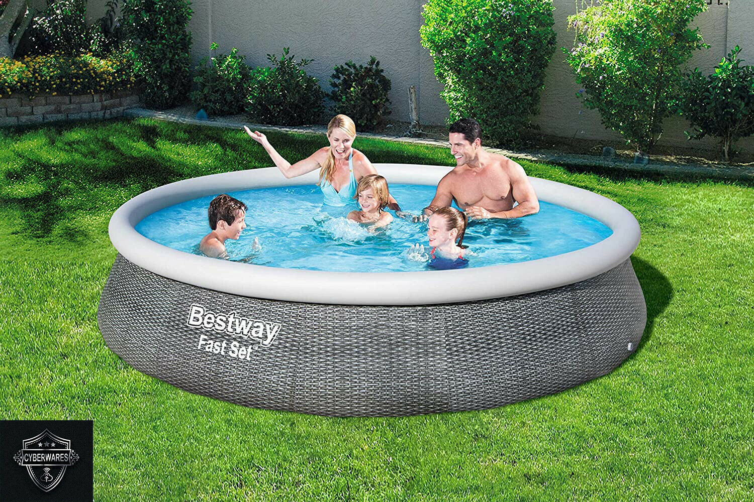 Bestway 13' x 33" Round Inflatable Above Ground Pool WITH FILTER PUMP