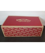 Vans &quot;OFF THE WALL&quot; Empty Men&#39;s Large RED ShoeBox - BOX ONLY**REPRESENTA... - $16.99