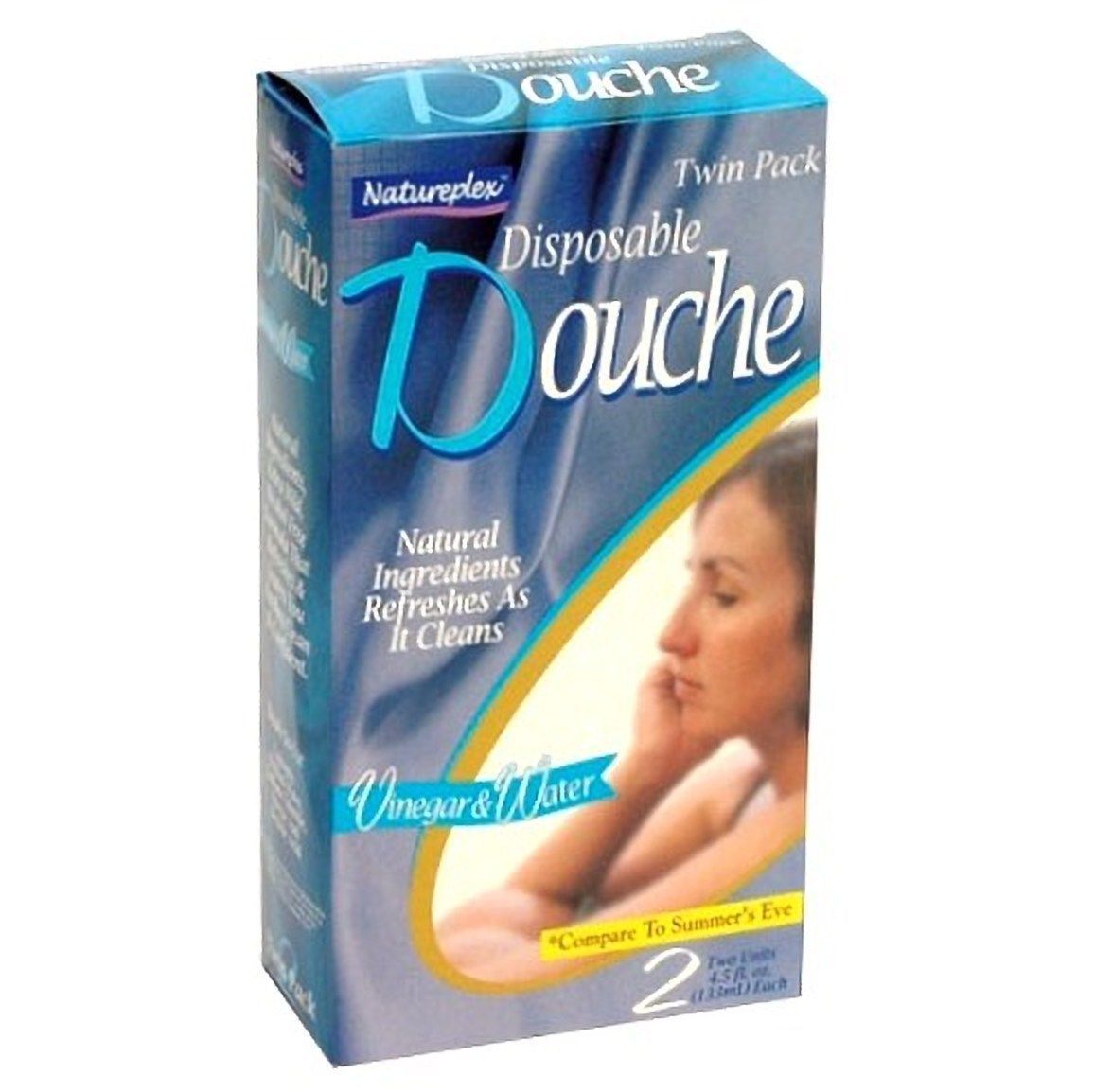 Natureplex Vinegar & Water Disposable Douche, Refresh and Cleans, 2