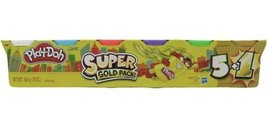 PLAY-DOH Play-Doh Super Gold  5 Pack Plus 1, assorted colors, Non Toxic. - $12.86