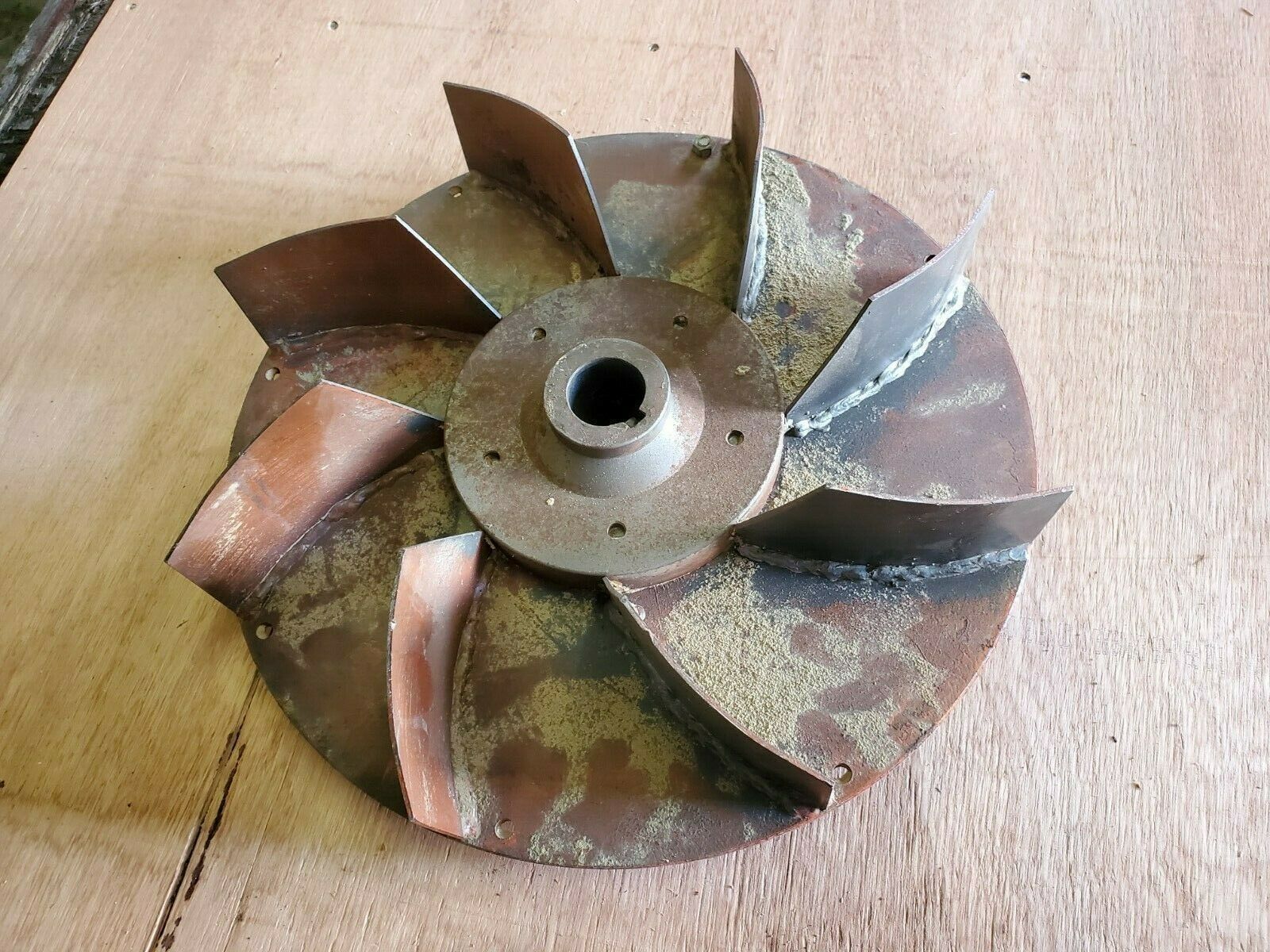 Used Dust Collector Impeller 38 MM bore 163/4" OD Maybe good for