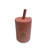 Skogsbarn Silicone Sippy Cup with Straw- Rainbow - $12.25