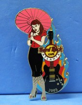 Hard Rock Cafe Atlanta 2005 Southern Rocker Pin Sexy Girl w/ Guitar - $14.99