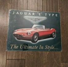 16" Jaguar E Type CAR 3d cutout retro USA STEEL plate display ad Sign - $44.55