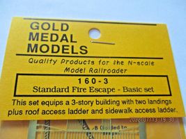 Gold Medal Models # 160-3 Fire Escape Standard Basic Set N-Scale image 5