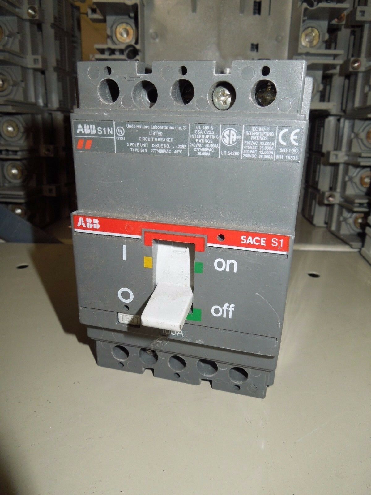 Abb Sace S S N A P V Circuit Breaker Used Circuit Breakers