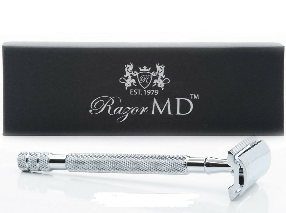 RazorMD Double Edge Safety Razor Nickel Plated Razors & Razor Blades