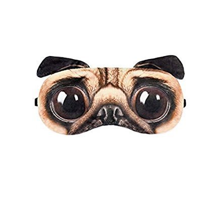 Beauty Cute Sleep Eye Mask Soft Eyeshade for Sleeping & Travel,Pug