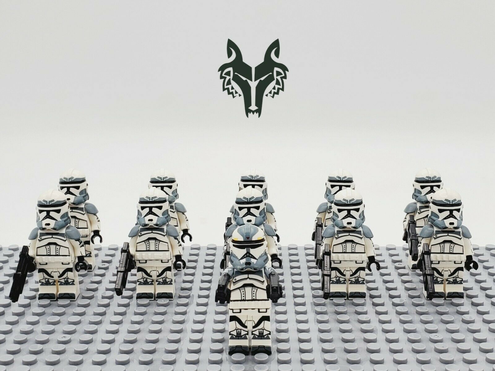 11Pcs/set Wolfpack Commander Wolffe Star Wars Clone Wars Minifigures Custom Toys