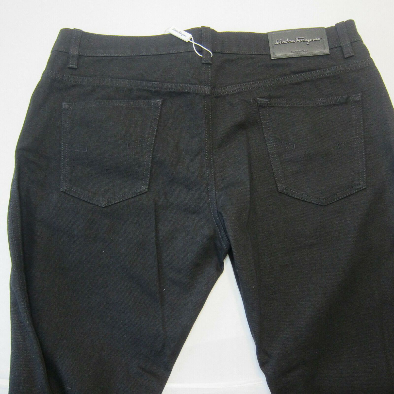 J-4076129 New Salvatore Ferragamo Black Denim Jeans Size 36 - Jeans