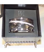 I.N.C Weighted Bangle Rhinestone Bracelet Silver Tone - $7.92