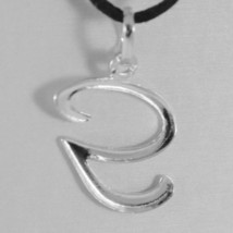 18K WHITE GOLD PENDANT CHARM INITIAL LETTER G, MADE IN ITALY 0.9 INCHES, 23 MM image 2