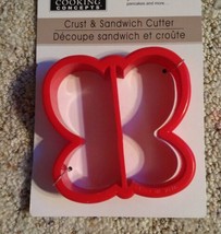 Red Butterfly Shape Sandwich Crust Cookie  Cutter Kitchen Utensil - $6.88