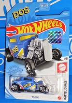 Hot Wheels 2021 Factory Set Mattel Games Series #27 &#39;32 Ford Blue DOS w/... - $3.56