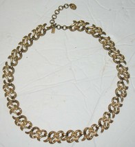 Vintage Retro Monet Goldtone Choker Necklace Costume Jewelry - $28.71