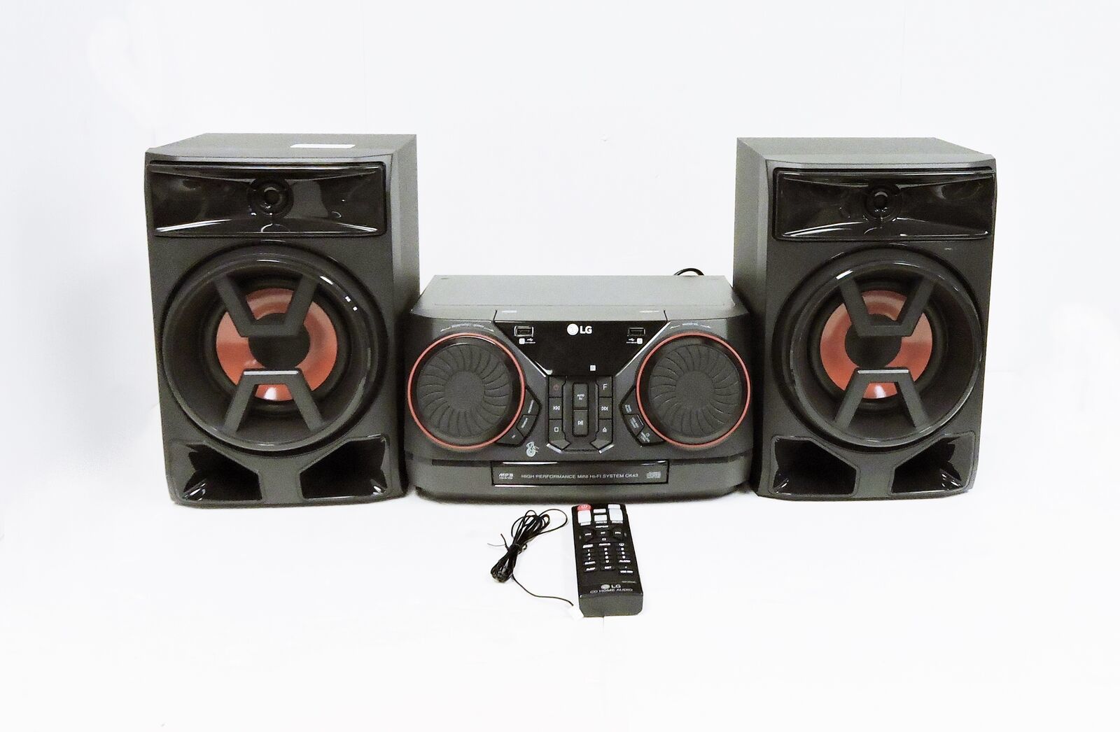 LG CK43 300W HiFi Shelf System Audio Docks & Mini Speakers