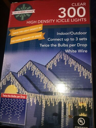 high density blue icicle lights