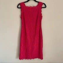 Adrianna Papell Pink Orange Lace Zipper Back Dress - $54.45