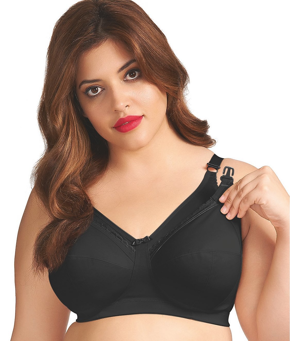 Elomi BLACK Beatrice Soft Cup Nursing Bra, US 40H, UK 40FF Bras
