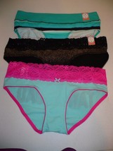 Women/'s Flirtitude Cheeky Panties Size SMALL Solid Aruba Blue NEW