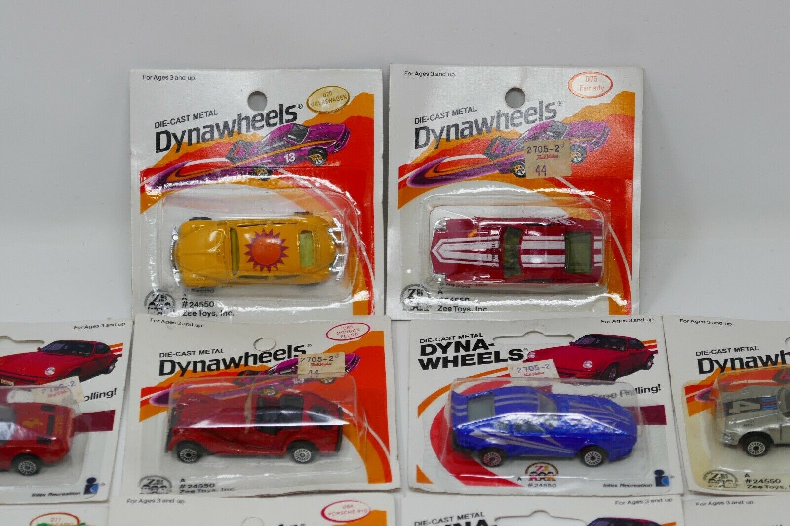 Zee DynaWheels 1983 1986 Die Cast Metal 164 Scale Car Lot