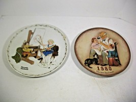 2 Norman Rockwell 1980 1st Ed.coll. plates The Toymaker &amp; The Artist&#39;s D... - $9.49