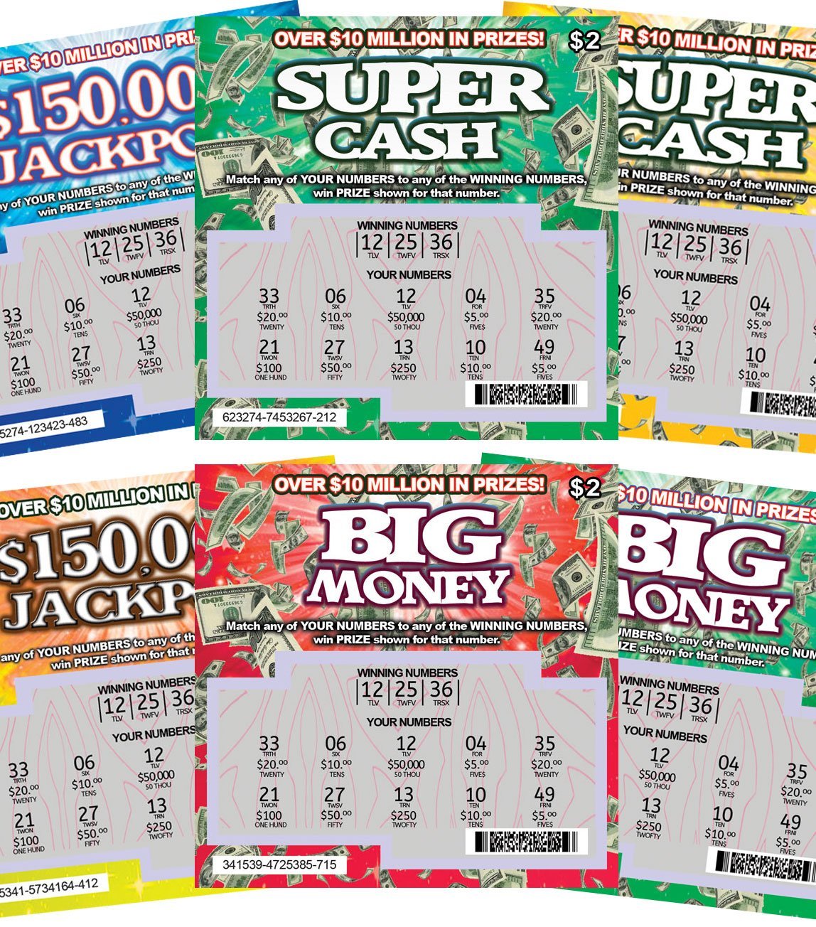 FMPLT- Fake Lottery Tickets Scratch Off - All Win $50,000 - The ...