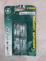 23DD11 Ge Landscape Light Bulbs: 12V, 4W, 4 Pack, #901/BP4, New - $7.64