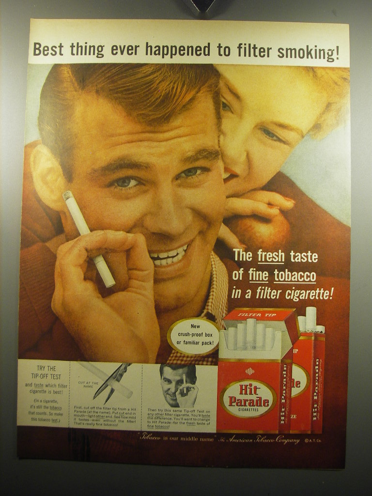 1957 Hit Parade Cigarettes Advertisement - Best thing ever happened ...