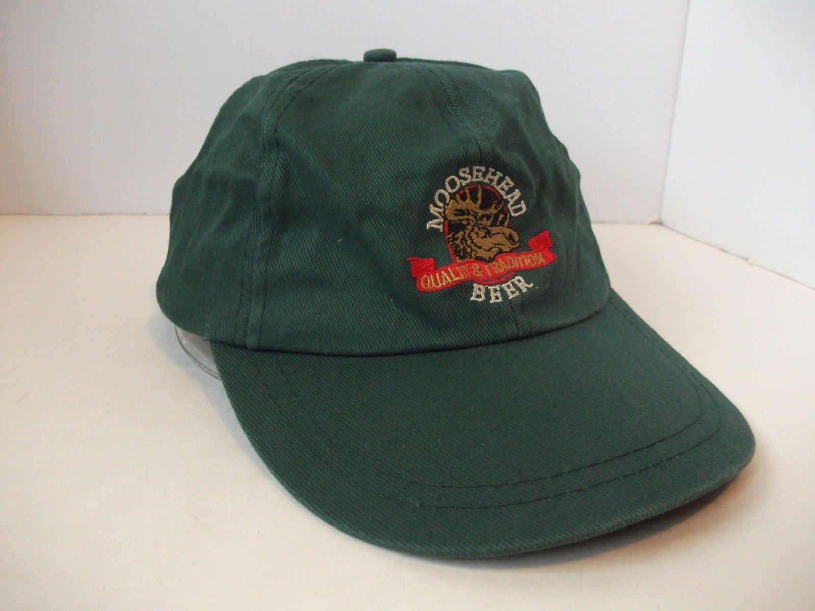 Moosehead Beer Hat Green Quality & Tradition Strapback Baseball Cap - Hats