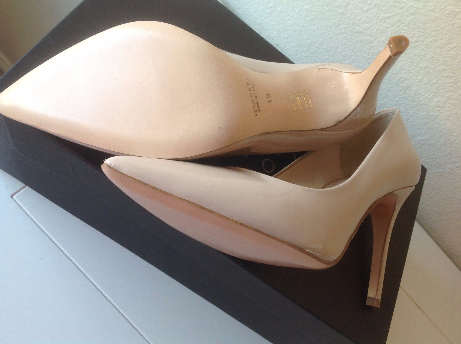 50s Classy Patent Leather Pumps in Beige 50s Classy Patent Leather Pumps in Beige