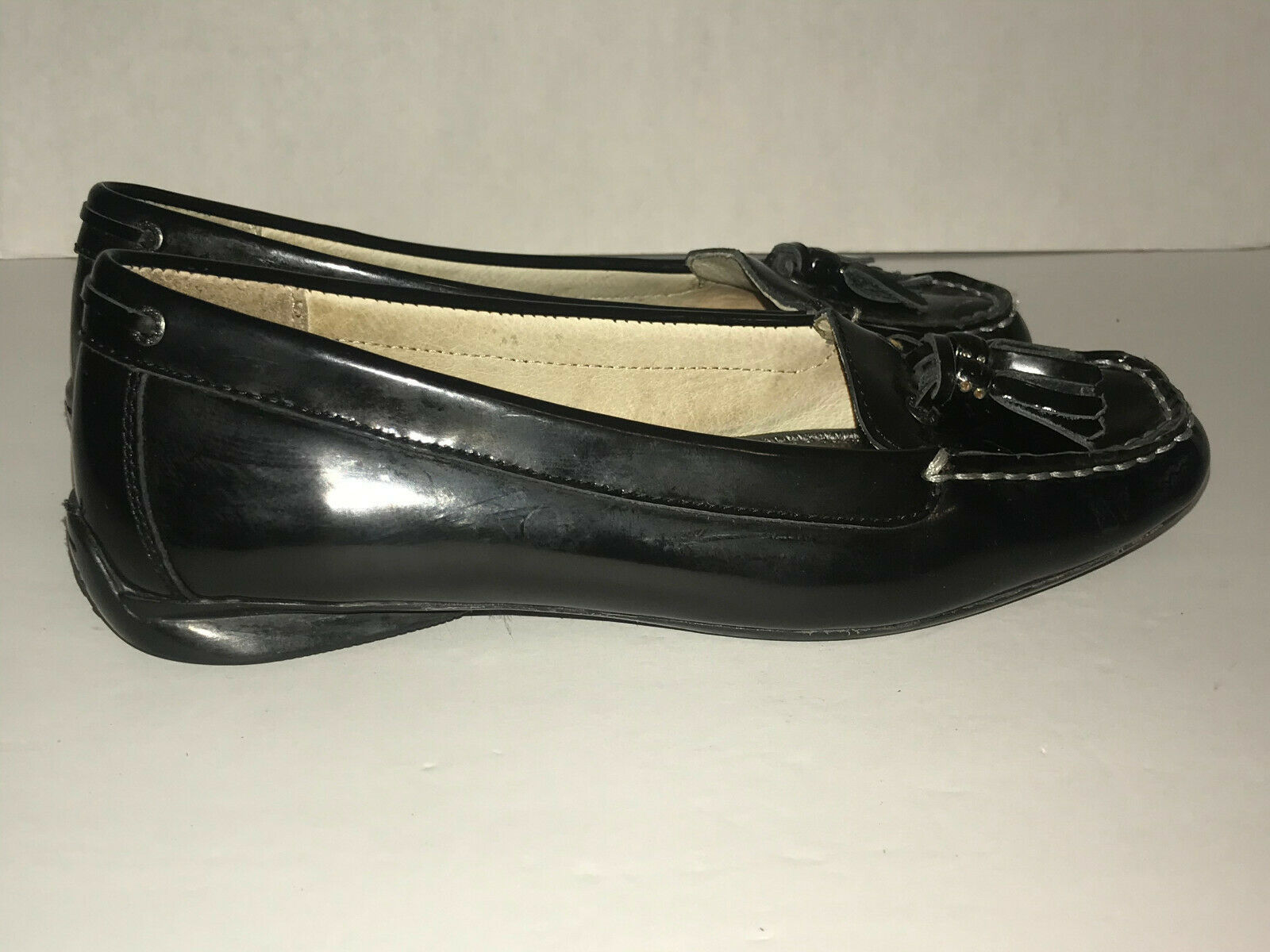 Sperry Top Sider Black Patent Leather Womens Size 7.5M Loafer Style ...