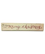 Merry Christmas Hand Finished Rustic Reclaimed Wooden Sign Wall Decor - $12.99
