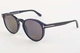 Tom Ford IAN Shiny Black / Gray Sunglasses TF591 01A IAN-02 51mm - $234.22