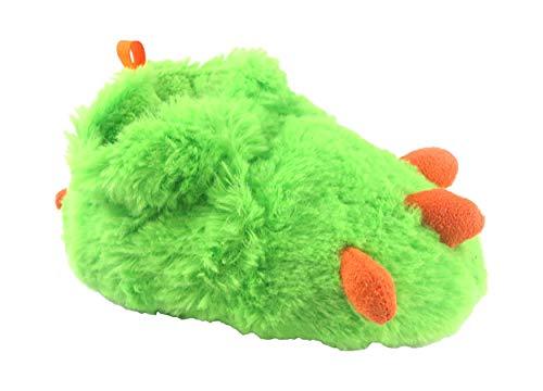 Primary image for Boys Paw Boot Fuzzy Slippers Green Orange Size 5