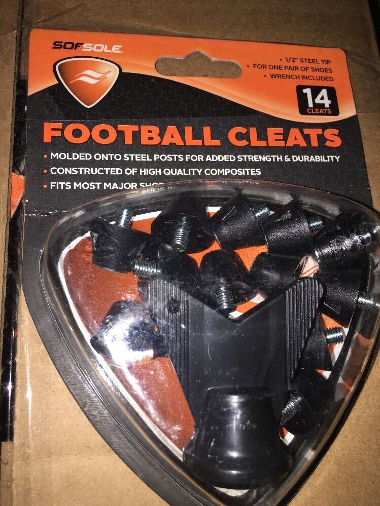 Sof Sole FOOTBALL CLEATS - 14 Cleats / 1/2 Black - Wrench Included